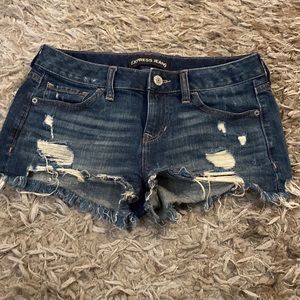 Express denim shorts size 6